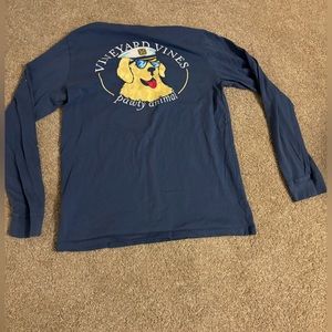 Vineyard Vines Sailor dog Party animal Size YL dark blue